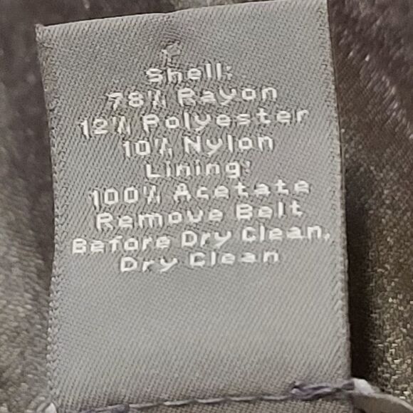 Ann Taylor Green Metallic Pencil Skirt Size 4 - Picture 4 of 5